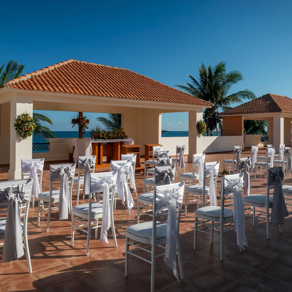 Sagrada Familia Chapel wedding venue at Ocean Coral Riviera Cancun