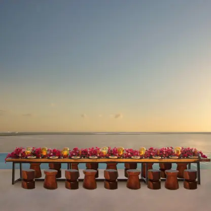 Oishii Rooftop wedding venue at Hyatt Vivid Cancun