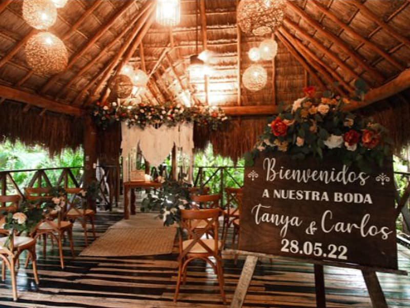 Palapa wedding venue at Viva Maya by Wyndham