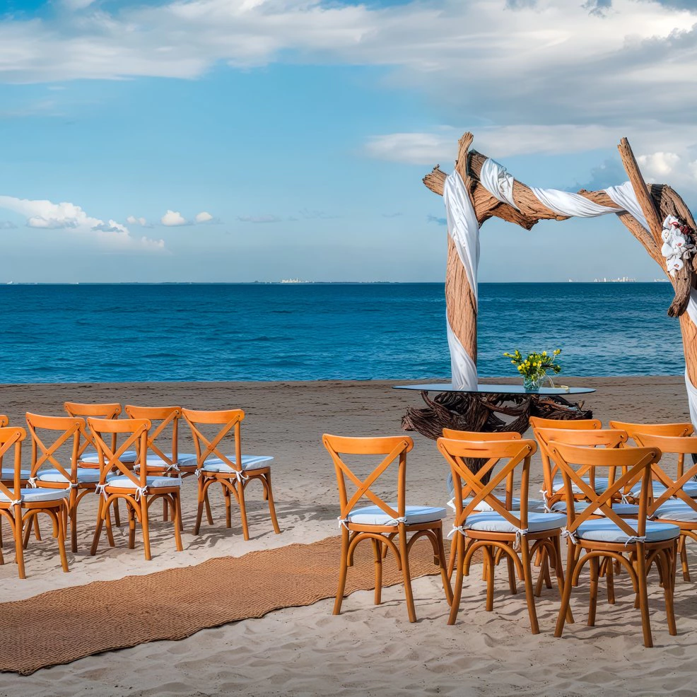 South Beach wedding venue at Playacar Palace