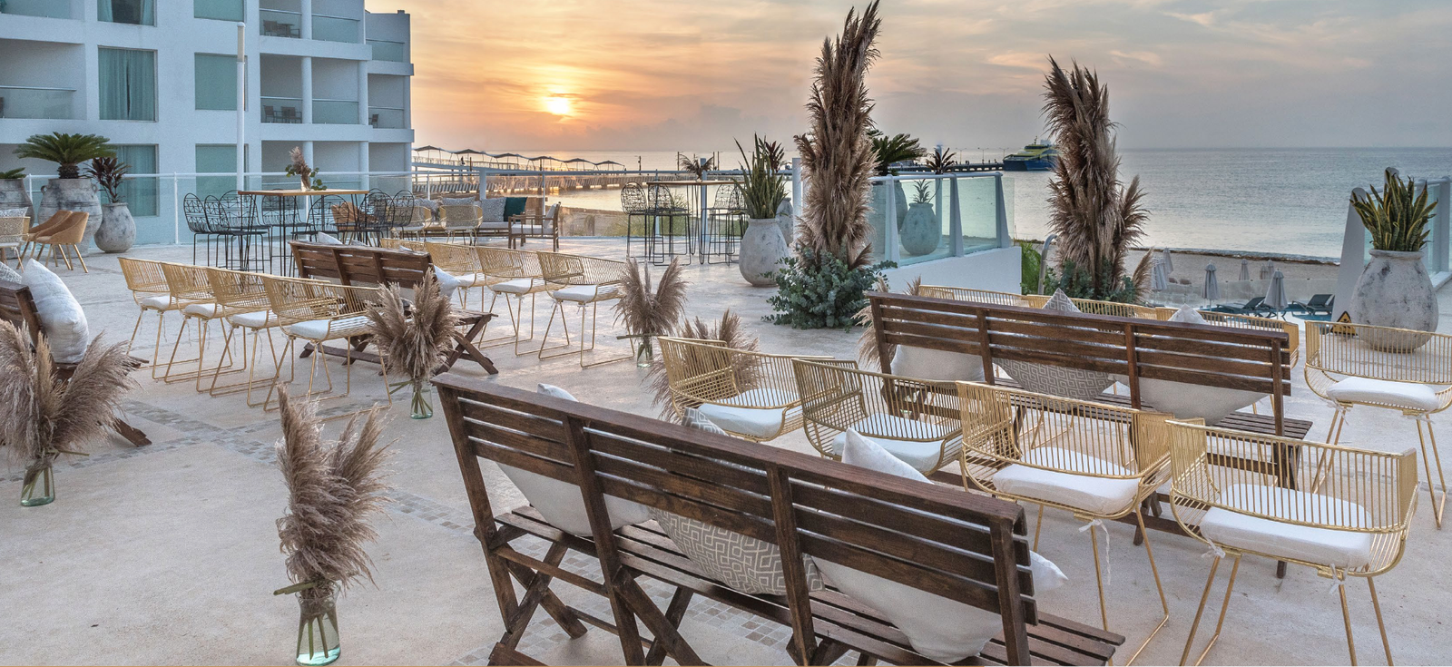 Ciello Terrace wedding venue at Playacar Palace
