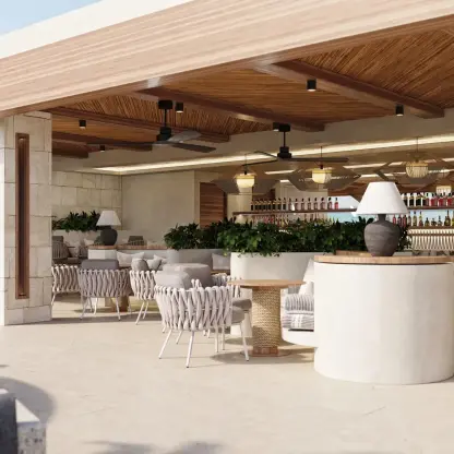 Sky Bar wedding venue at Secrets Mirabel Cancun Resort & Spa