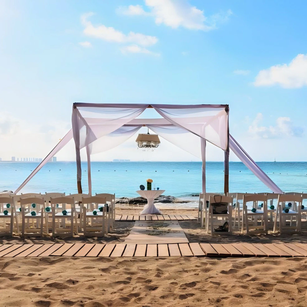 Waves and Sands Beach wedding venue at Dreams Sands Cancun Resort & Spa