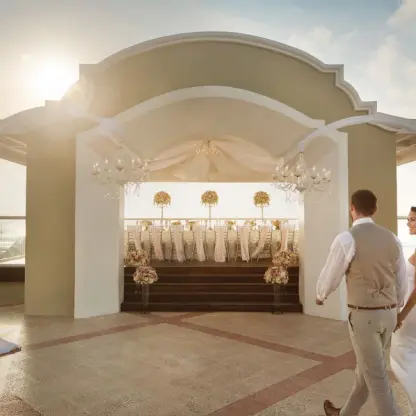 Oceanfront Wedding Gazebo wedding venue at Sunscape Cancun Resort & Spa