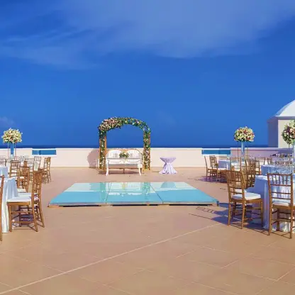 Ventanas Oceanview Terrace wedding venue at Sunscape Cancun Resort & Spa
