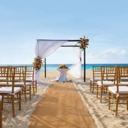 Beach wedding venue at Sunscape Cancun Resort & Spa