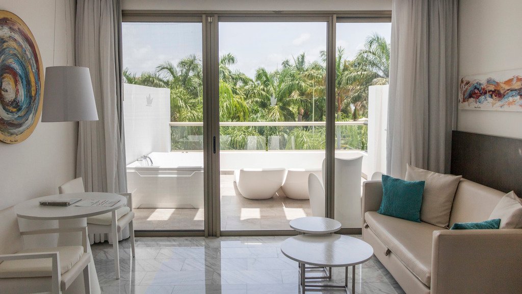 Deluxe Junior Suite with Terrace Jacuzzi at Platinum Yucatan Princess