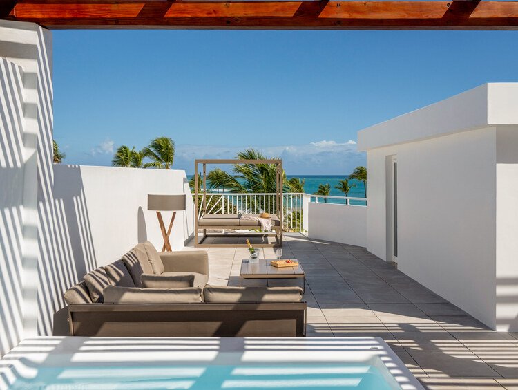 Excellence Club Honeymoon Suite with Rooftop Terrace Ocean Front at Excellence Punta Cana