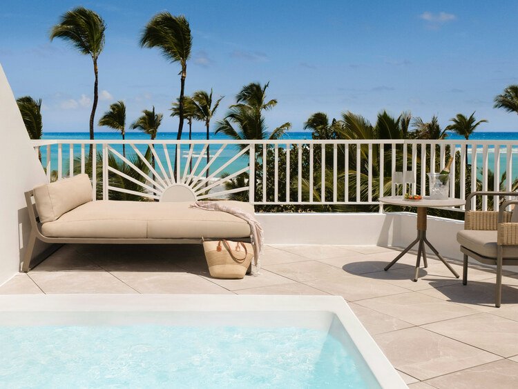 Excellence Club Terrace Suite with Plunge Pool Ocean Front at Excellence Punta Cana