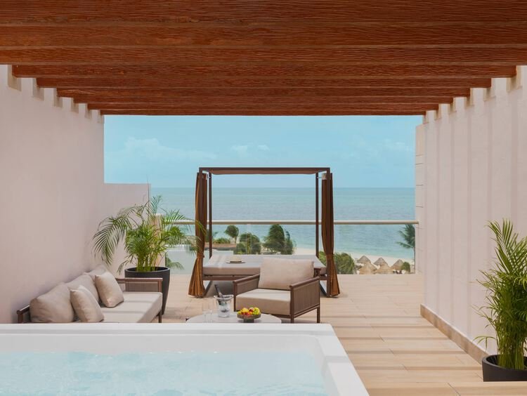 Excellence Club Two-Story Rooftop Terrace Suite Ocean Front at Excellence Playa Mujeres